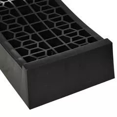 HOMCOM 2PCS Car Ramps, 3 Ton Low Entrance Plastic Curb Ramps with Anti-Slip Surface, Car Lift for Garage Workshop Cars SUVs Small Vans - 9