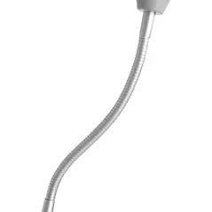 HOMCOM LED Floor Lamp for Living Room, 180cm Tall Standing Lamp, Mother and Child Uplighter with Adjustable Gooseneck, Silver Tone - 8