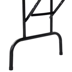 HOMCOM 8 Player Folding Games Poker Table with Chip Cup Holder Steel Base Felt Top Octagon Blackjack Green - 6