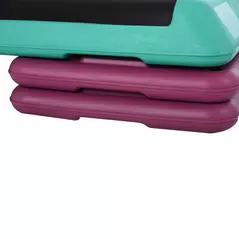 HOMCOM 3-Level Aerobic Step 10/15/20cm Steppers for Exercise Workout w/ Non-Slip Top Compact Stepper Home Office Indoor Outdoor Fitness Equipment - 7