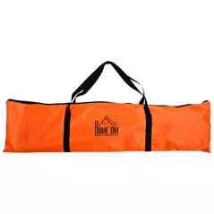 HOMCOM Set of 2 Football Goal Net 6 x 3 ft Foldable Outdoor Sport Training Teens Adults Football with Carrying Bag Orange - 7