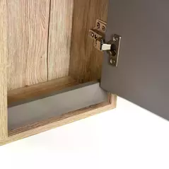 HOMCOM Bathroom Mirror Cabinet, Wall-Mounted Bathroom Cabinet with Mirror and Adjustable Inner Shelf,  57L x 14.2W x49.2H cm - 7