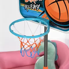 HOMCOM Kids Basketball Hoop and Stand Portable Basketball Stand Set w/ Ball Pump Netting Backboard Adjustable Height from 126 cm to 158 cm - 9