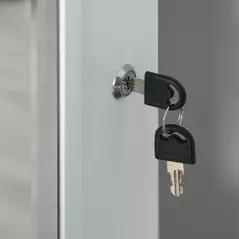 HOMCOM Jewelry Cabinet Standing Mirror Full Length Makeup Lockable Armoire Storage Organizer White - 9