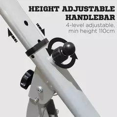 HOMCOM Stepper w/ Handle Hand Grip Workout Fitness Machine For Fitness Aerobic Exercise Home Gym Grey - 5