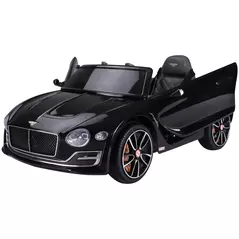 HOMCOM Bentley GT Licensed 12V Electric Car for Kids, Kid's Electric Ride on with Remote Control, Ride on Car with LED Lights, Music, for 3-5 Years, Black - 1
