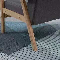 HOMCOM Minimalistic Wooden Frame Accent Chair, with Padded Seat - 9