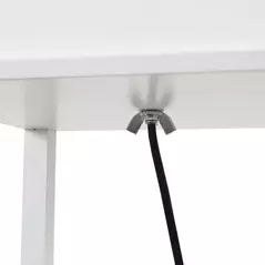 HOMCOM 3-Tier Floor Lamp, Floor Light with Storage Shelf, Reading Standing Lamp with Acrylic Shade for Living Room, Bedroom, Kitchen, Dining Room, Office, Dorm, 160cm, White - 9