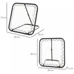 HOMCOM Angle Adjustable Rebounder Net Goal Training Set Football, Baseball - 3