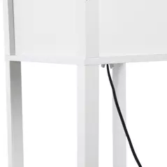 HOMCOM 3-Tier Floor Lamp, Floor Light with Storage Shelf, Reading Standing Lamp with Acrylic Shade for Living Room, Bedroom, Kitchen, Dining Room, Office, Dorm, 160cm, White - 7