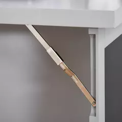 HOMCOM Folding Convertible Desk with Blackboard Multi-function Computer Office Workstation Side Shelf for Home Office, Grey - 8