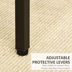 HOMCOM 5-Piece Breakfast Bar Table and Stools Set, Kitchen Bar Table Set with High Table and 4 Stools, Space Saving Compact Dining Furniture for Small Spaces, Rustic Brown - 6