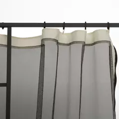 Outsunny 302 x 207cm Universal Replacement Mesh Sidewall Netting for Patio Gazebos and Canopy Tents, (Sidewall Only) Cream White - 9