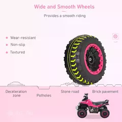HOMCOM Ride on Toy for Kids 4 Wheel Foot-to-Floor Sliding Walking Car Toy Motorcycle Baby Walker Toddler Toys for for 18-36 Months Boys and Girls - 5