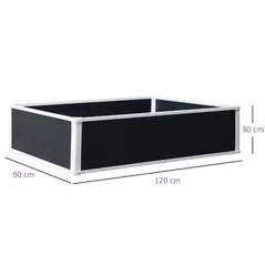 Outsunny 302L Raised Garden Bed, Weather-resistant PP Planter Box Containers for Outdoor Patio Plant Flower Vegetable, 120 x 90 x 30 cm - 3