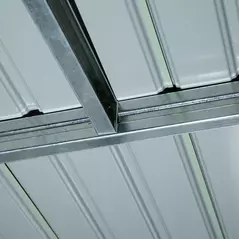 Outsunny 7 x 4ft Galvanised Steel Garden Shed, with Foundation Kit - Green - 9