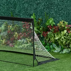 HOMCOM Set of 2 Football Goal Net 6 x 3 ft Foldable Outdoor Sport Training Teens Adults Football with Carrying Bag Black - 9