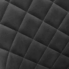 Vinsetto Office Desk Chair, Leather-Feel Fabric Computer Swivel Chair with Rolling Wheels and Adjustable Height for Home, Grey - 8