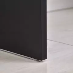 HOMCOM Computer Desk with Sliding Keyboard Tray Storage Drawer Shelf Home Office Workstation Black - 9