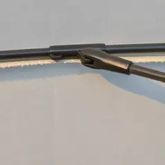 Outsunny 2.5m Shanghai Garden Parasol Umbrella with Crank & Tilt, Adjustable Outdoor Sun Shade, Off-White - 9