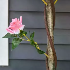 Outsunny Artificial Plants Pink Rose Floral in Pot, Fake Plants for Home Indoor Decor, 90cm - 7