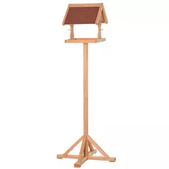 PawHut Wooden Bird Table Wild Bird Feeding Station Freestanding Feeder for Garden Outdoor 55 x 55 x 144cm - 8