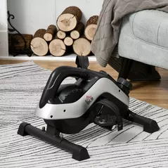 HOMCOM Portable Pedal Exerciser, Mini Exercise Bike with 8 Levels Magnetic Resistance and LCD Display, Cycle Leg Exerciser Sitting Down - 2