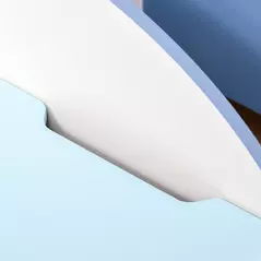 HOMCOM Kids Wooden Toy Box Children Storage Chest Bench Organiser Safety Hinge Bedroom Playroom Furniture Blue - 7