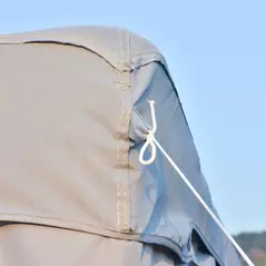 Outsunny 3 x 3 m Metal Gazebo, Garden Pavillion, Double Roof Outdoor Canopy Shelter with Mesh Sidewalls, Grey - 9