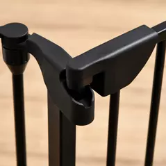 PawHut 5 Panels Pet Playpen Metal Fence w/ Walk Through Door - Black - 9