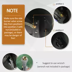 Outsunny Gas Barbecue Grill 4+1 Burner Garden Smoker BBQ Trolley w/ Side Burner Warming Rack Side Shelves Storage Cabinet Piezo Ignition Thermometer Stainless Steel + Metal - 4