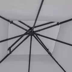 Outsunny 3(m) Gazebo Top Cover Double Tier Canopy Replacement Pavilion Roof Light Grey - 8