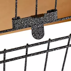 PawHut Guinea Pig Hutch Rabbit Hutch Wood-metal Elevated Pet House Bunny Cage with No-Leak Tray Ramp Openable Roof Outdoor 89.5 x 45 x 81cm Light Yellow - 9