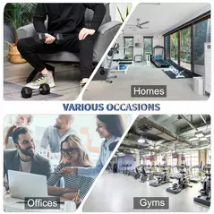 HOMCOM 2x4kg Rubber Dumbbell Sports Hex Weights Sets Home Gym Fitness Hexagonal Dumbbells Kit Weight Lifting Exercise - 6