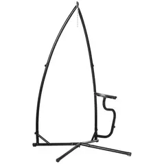 Outsunny Hammock Chair Stand Only Construction Heavy Duty Metal C-Stand for Hanging Hammock Chair Porch Swing Indoor or Outdoor Use - 1