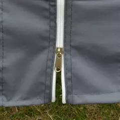 Outsunny 3.8m x 3.2m Pop Up Gazebo Hexagonal Canopy Tent Outdoor Sun Protection with 6 Mesh Sidewalls, Hand Bag, Grey - 9