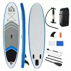HOMCOM Stand Up Paddle Board SUP Accessory Carry Bag Adj Paddle Pump Leash Inflatable Paddle Board - 1