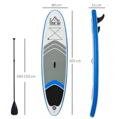 HOMCOM Stand Up Paddle Board SUP Accessory Carry Bag Adj Paddle Pump Leash Inflatable Paddle Board - 3