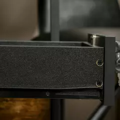 Vinsetto Lockable Two-Drawer Filing Cabinet, with Wheels - Black - 8