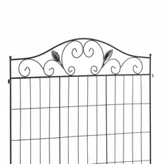 Outsunny Garden Decorative Fence 4 Panels 44in x 12ft Metal Wire Landscape Border Edging - 8