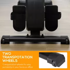 HOMCOM Folding Rowing Machine, Magnetic Rower Machine with 8 Levels Quiet Resistance, LCD Monitor, Wheels, Aluminium Slide Rail, Vertical Storage, 102kg Weight Capacity for Home Gym Cardio Training - 6