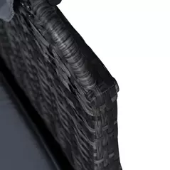 Outsunny 5 PCS Outdoor Rattan Wicker Sofa Sets Reclining Sofa Adjustable Canopy & Side Table Dining Table Set Sectional Conversation Furniture w/ Cushions, Mixed Grey - 8