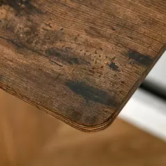 HOMCOM Writing Desk Computer Table Home Office PC Laptop Workstation Storage Shelf 84L x 45W cm Rustic Brown - 9