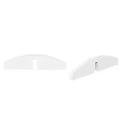 PawHut 3 Panels Dog Gate w/ Support Feet Fence Safety Barrier Freestanding Wood White - 8