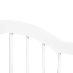 PawHut 3 Panels Dog Gate w/ Support Feet Fence Safety Barrier Freestanding Wood White - 9