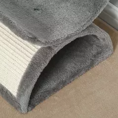 PawHut Cat Tree, Cat Tower for Kittens with Rotatable Top Bar, Sisal Scratching Post, Tunnel, Dangling Balls - Grey - 9