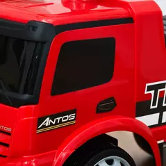 HOMCOM Compatible Kids Ride On Car Truck Mercedes Benz Licensed Toddler Foot To Floor Slider w/Under Seat Storage for 12 - 36 Months Red - 9