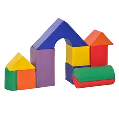 HOMCOM 11-Piece Kids Soft Play Set, Foam Block, Toys for Climbing, Crawling, Multicoloured - 8