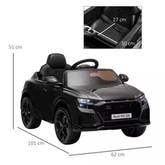 HOMCOM Licensed Audi RS Q8 Electric Ride On Car, with Remote Control, Black - 3