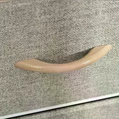 HOMCOM Chest of Drawers Storage  Dresser Cabinet Organizer with 3 Fabric Drawers and 2 Display Shelves for Living Room, Bedroom, Hallway, Beige - 7